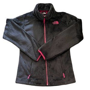 Grey and Pink North Face full zip Jacket